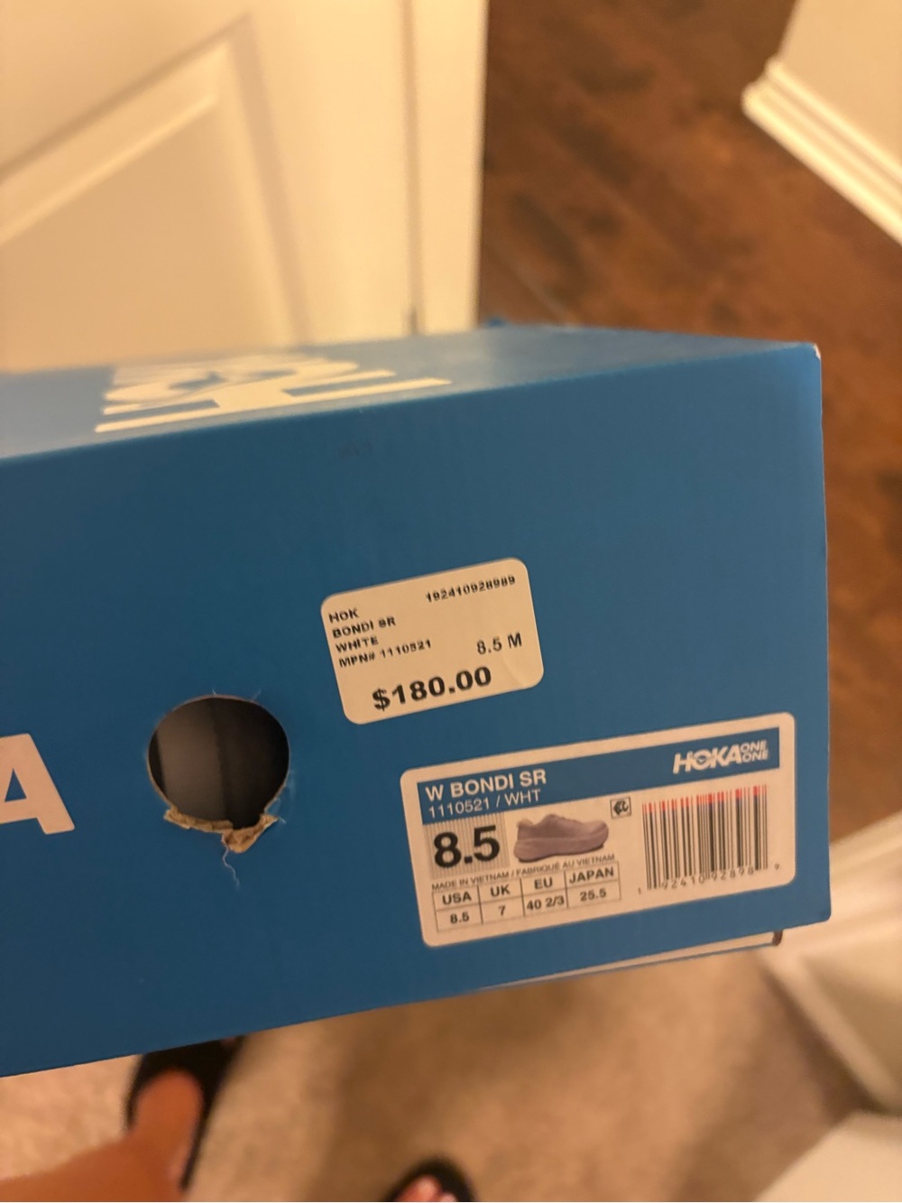 Hoka W Bondi SR White 8.5